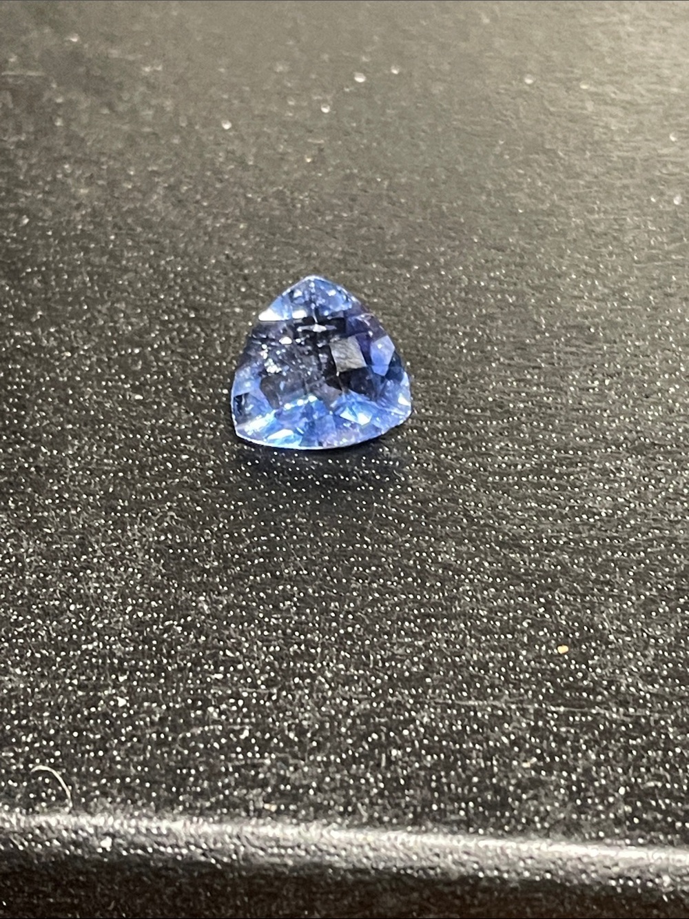 Blue Trillion-Cut Color Change Fluorite Loose Gemstone